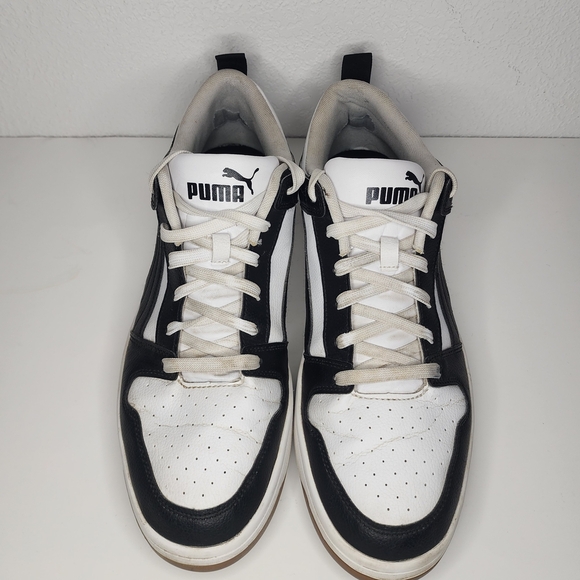 PUMA Rebound LayUp SL Low White Black Mens Sz 11.5 Athletic Shoes Sneakers - Picture 1 of 12